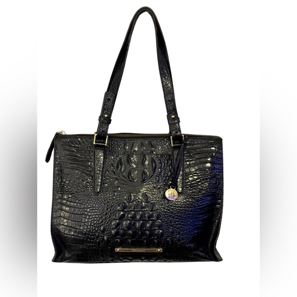 Brahmin Anywhere Melbourne Croc-Embossed Leather Tote - Picture 1 of 11